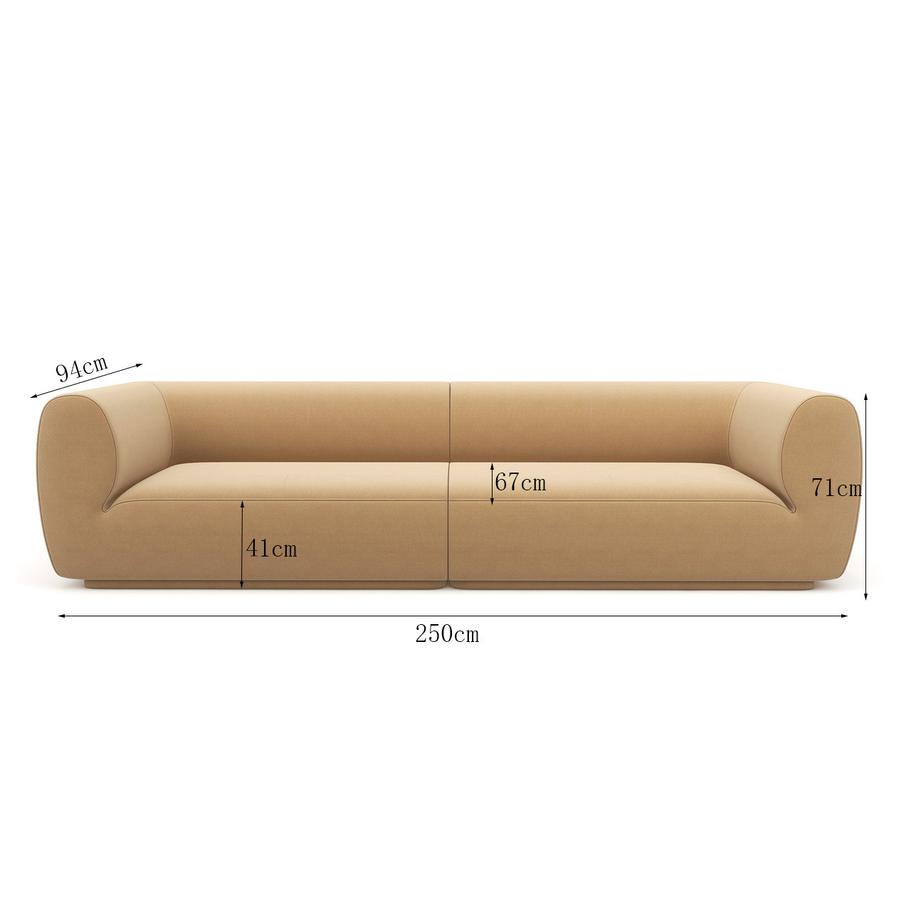 (250cm Split Sofa)