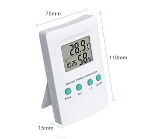 Factory Wholesale <strong>Hygrometer</strong> Digital Thermometer Digital Indoor Max and Min Thermometer and <strong>Hygrometer</strong> - Product Image 4