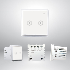 Interruptor táctil inteligente WiFi para interiores Tuya Smart Life Compatible con Alexa Google Home 2 Gang Control de interruptor inteligente de pared - Product Image 3