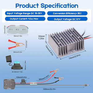 IP68 không thấm nước 12V/24V đến 57V DC tăng chuyển đổi cho starlink Gen 3 Router cung cấp điện - Product Image 2