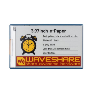 3,97 Zoll E-Paper Display (G) E-Ink Display 800*480 Pixel Rot/Gelb/Schwarz/Weiß SPI-Schnitts telle Standard Raspberry Pi 40PIN - Product Image 3