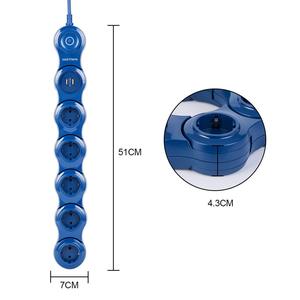 Tira de alimentación de sobremesa, enchufe de extensión USB giratorio, eléctrico - Product Image 1