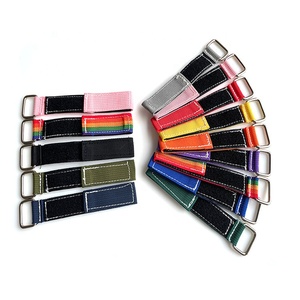 Jane Coo Reusable Fastening Tape Cable Tie <strong>Double</strong> <strong>Side</strong> Adjustable Sewing on Webbing <strong>Hook</strong> and <strong>Loop</strong> <strong>Strap</strong> With Buckle - Product Image 6