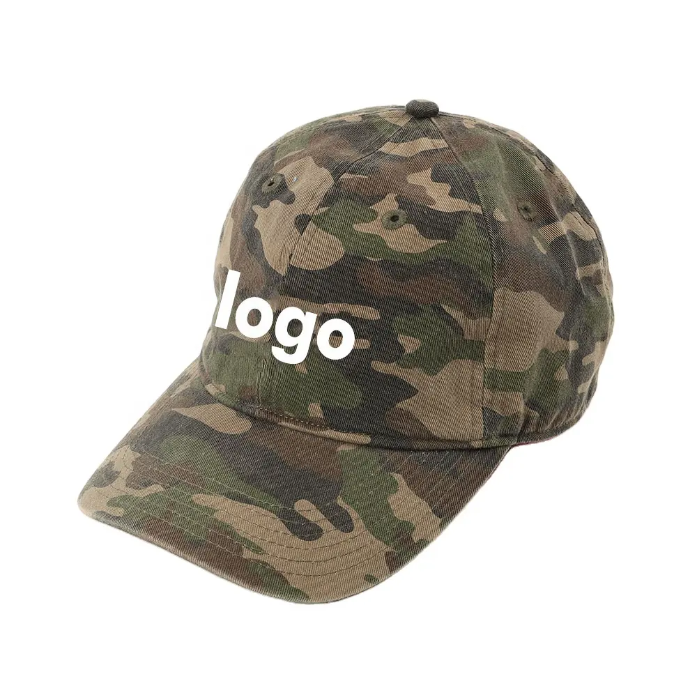 Ücretsiz örnek 3d nakış promosyon kamuflaj camo yapış geri snapback beyzbol kamyon şoförü spor kapaklar ve şapkalar