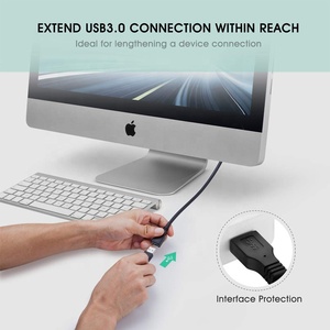 สายดาต้าต่อขยาย3.0 USB พร้อมขั้วต่อสีทองความเร็วสูงสีดำสีน้ำเงิน USB3.0 M/m/f สำหรับเครื่องพิมพ์คอมพิวเตอร์กล้องเมาส์คีย์บอร์ด - Product Image 4
