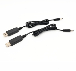 <strong>USB</strong> DC 5V to DC 12V 1A Converter Cable <strong>USB</strong> to 5V Voltage Power Supply Cable with DC Jack 5.5 X <strong>2</strong>.1mm for Audio Wireless Router - Product Image 4