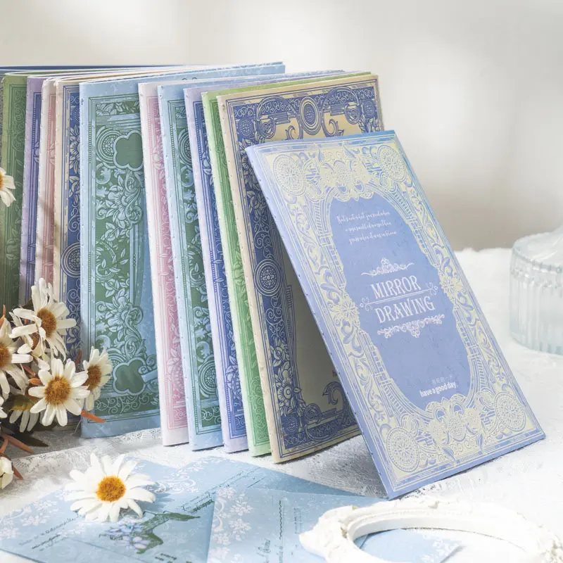 60 páginas/Pack mensagem Notepad Lace Tema Jornal Material Adesivo Decorativo Base 6 Modelos