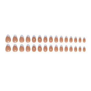 Wholesale 30pcs Most Popular False Nails French Pattern Design Artificial Nails Reusable Finger <strong>Tips</strong> - Product Image 6