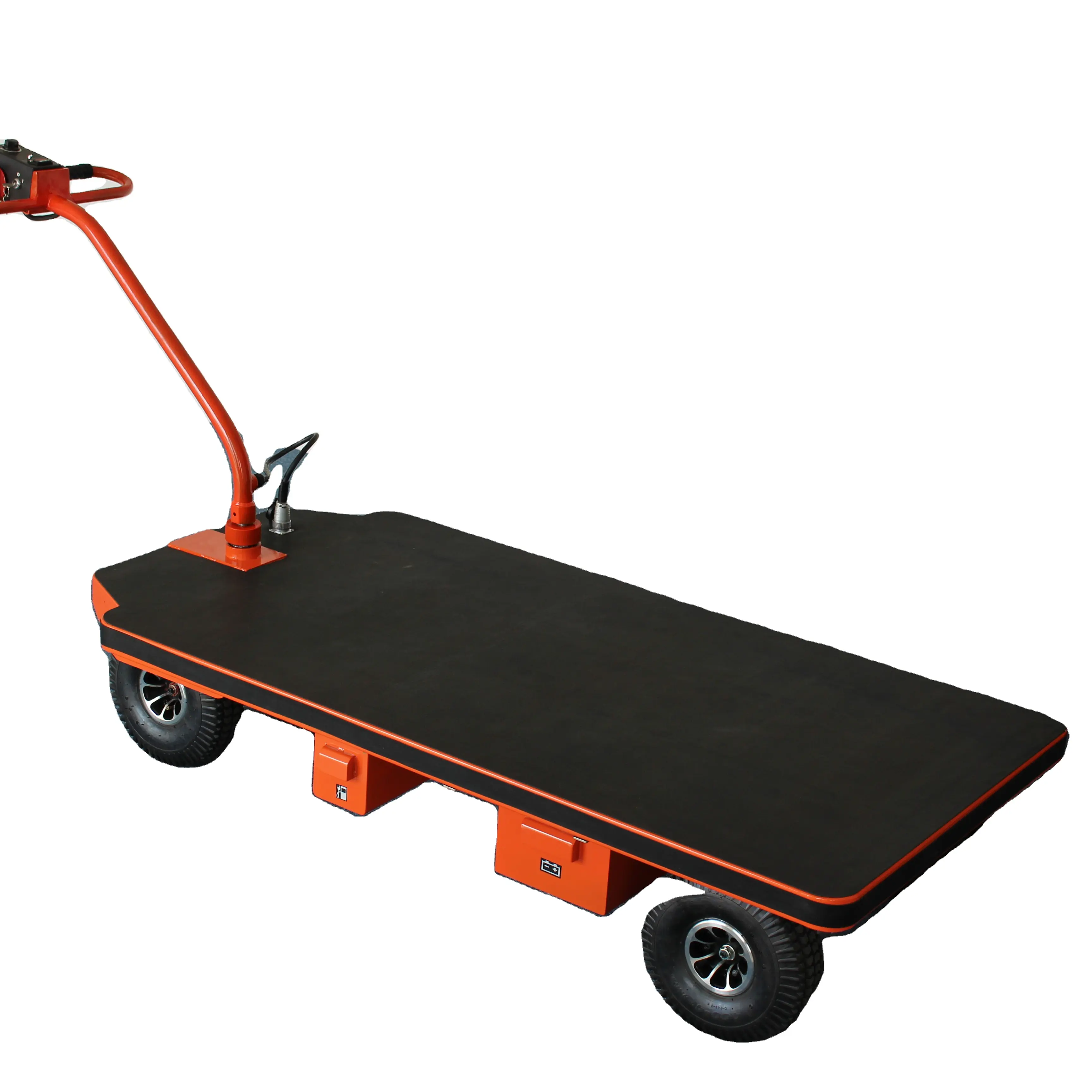 Heavy Duty Electric Power Platform Cart 4-wiel Handtrucks & Trolleys 500Kg Laadvermogen Oem & Odm Ondersteund