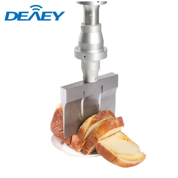 20Khz Thịt Pastry Bánh Pho Mát Vòng Thực Phẩm Cắt Dao Blade Siêu Âm Máy Cắt