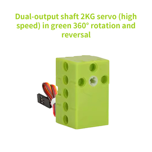 Motore a doppia uscita 2KG a corrente continua a rotazione di 360 gradi e Servo motoriduttore di inversione per Lego - Product Image 4