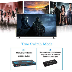 4K HDMI Matrix 4x4 4 en 4 Salida HDMI2.0b Switch Splitter Box EDID con control remoto RS232 4K 60HZ
