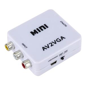 Mini AV2VGA HD <strong>RCA</strong> CVBS <strong>to</strong> <strong>VGA</strong> Video Converter Adapter With 3.5mm Audio HDTV PC Compatible for Video Splitters &amp; Converters - Product Image 3