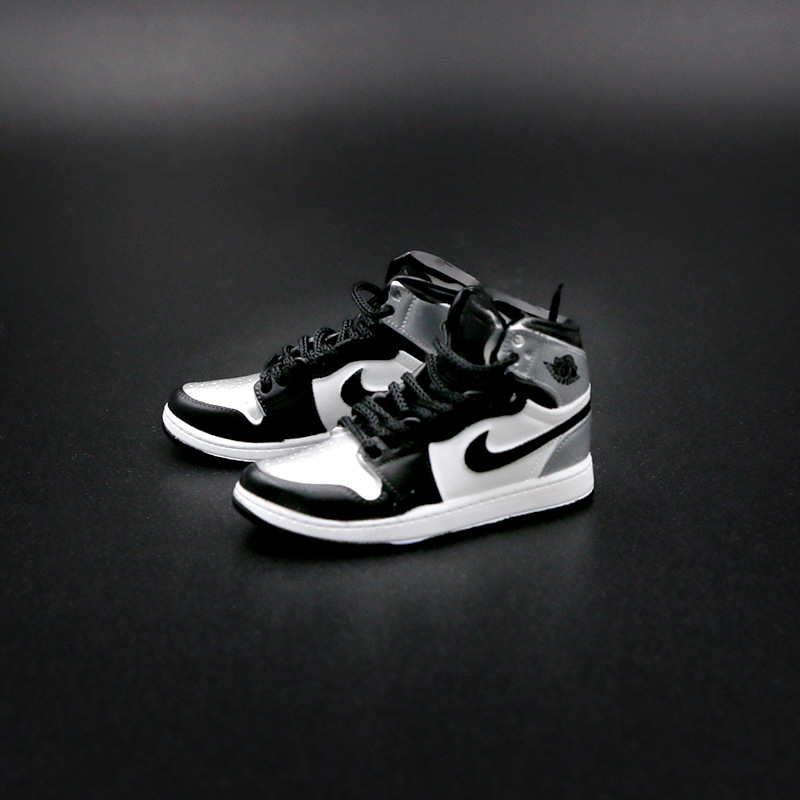 Black and silver toes-one pair