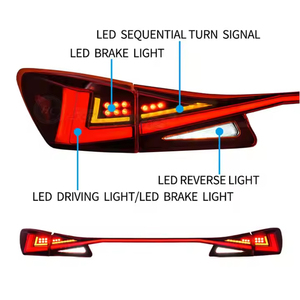 LEXUS IS250 için Led arka lambası montaj IS300 isisf 2006 - 2012 bagaj kapağı DRL fren ters dönüş sinyali kuyruk lambaları - Product Image 3