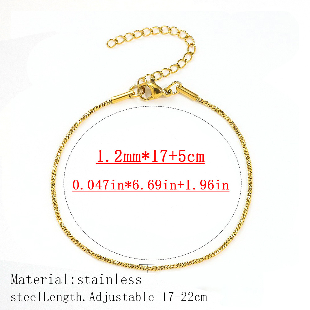 Serpiente retorcida-oro-12mm de ancho