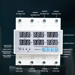 Üç pahse 63a dijital ayarlanabilir-voltaj koruyucusu üzerinde ve altında voltaj koruyucusu cihaz - Product Image 5