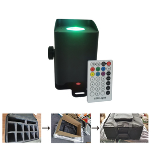 Factory Made 2024 1PCS 18W 6in1 <strong>Led</strong> Battery&amp;wireless <strong>Dmx</strong>&amp;IR Remote <strong>Control</strong> New Folding Uplight - Product Image 3