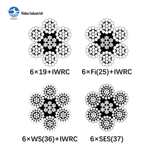 Hidea RR-W-410 Wire Rope, 6x19+<strong>IWRC</strong>, 6x19(S)+<strong>IWRC</strong>, 6x19(W)+<strong>IWRC</strong>, 6x25(Fi)+<strong>IWRC</strong>, 6x26(WS)+<strong>IWRC</strong>, 6xSES(37)+<strong>IWRC</strong>, 6x36(WS)+<strong>IWRC</strong> - Product Image 2