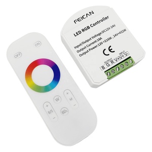 Feican FC 040 8คีย์ DC12v 24V RGB RF ควบคุมนำ RBB ควบคุมด้วยรีโมทแบบสัมผัส - Product Image 1