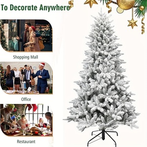 <strong>USA</strong> Christmas in Stock White Artificial Flocking Christmas <strong>Tree</strong> Simulation Snowfall Cedar Shopping Mall Window Decoration <strong>Tree</strong> - Product Image 2