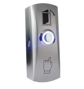 Zinc Alloy Led <strong>Exit</strong> <strong>Button</strong> Switch NO/NC/COM Door System <strong>Push</strong> <strong>Exit</strong> Release <strong>Button</strong> Switch for Access Control Backlight <strong>Button</strong> - Product Image 2