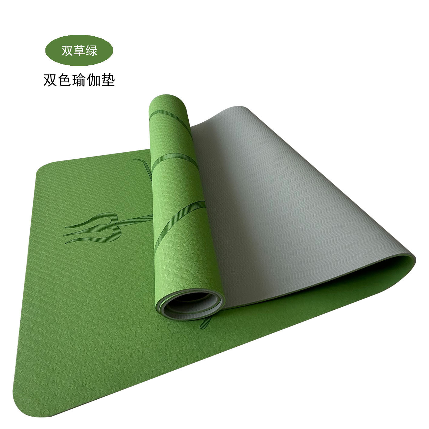 Double herbe vert-herbe vert gris