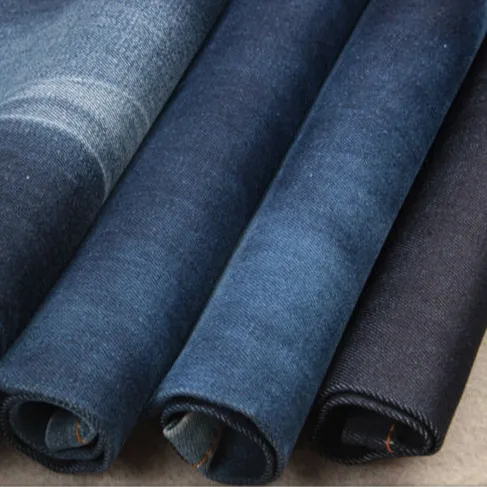 Groothandel Verschillende Gerecycled Poly Stretch Geweven Hennep Denim Stof