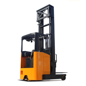 Empilhadeira empilhadeira com CE completo elétrico alcance caminhão para armazém recipiente 1 ton 1,5 ton sentado alcance empilhador