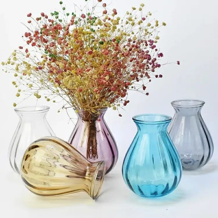 Nordic Vaso di Stile Europeo di Coltura Idroponica Piccoli Vasi Accessori Per La Casa Arredamento Ufficio Jarrones De Flores Carino Da Tavolo Bud Vasi