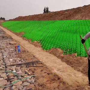 Linh Hoạt Nhựa HDPE Đen Driveway Lưới Gravel Geocell Đối Với Slop Bảo Vệ - Product Image 4