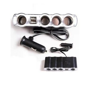 12V - 24V 4路多插座汽车充电器汽车汽车点烟器插座分路器 & 双USB端口插头适配器 - Product Image 5
