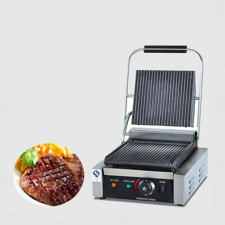 Mejor venta sándwich prensa Panini parrilla barbacoa parrilla eléctrica sándwich parrilla fabricante micro con precio razonable