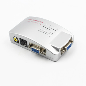 Convertidor de TV VGA portátil a 3 RCA S-Video AV Una salida de señales VGA con función Plug and Play Incluye adaptador - Product Image 3