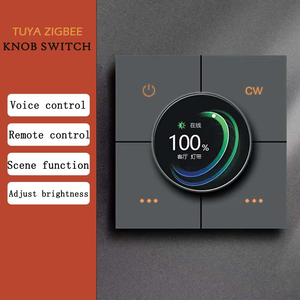 2025 Neues Design X3 ZigBee Tuya Multifunktion ales Dimmen 4-Gang-Smart-Lichtschalter/4-Szenen-Schalter mit elegantem Drehknopf