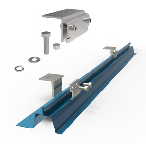 Nhôm Năng <span class=keywords><strong>L</strong></span>ượng Mặt Trời Roof Mount Kẹp Cấu Trúc Al6005-T5 Clip Khóa Đứng Kẹp Cho Kim Loại Hệ Thống Mái Nhà - Product Image 1