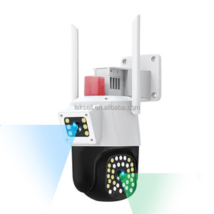WiFi Smart Net Camera V380 2MP Duel Lens Visión nocturna Detección de movimiento Sistema de cámara de seguridad para exteriores PTZ WiFi Ip Camera - Product Image 1