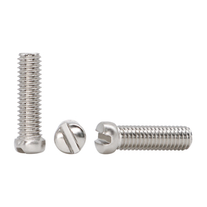 Slotted Small Round Head <strong>Screws</strong> M2 M2.5 M3 Small Head Small Cap Round Head Slotted Machine Thread Hardened Nickel Plated <strong>Screws</strong>