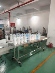 בדיקת משקל דינמי שקילת משקל וגובה עבור קו בקבוק ייצור