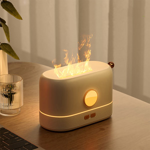 Umidificatore aria fiamma colorato Aroma olio essenziale diffusore Gas elettrico per uso domestico RV caduta spedizione simulazione fuoco - Product Image 5