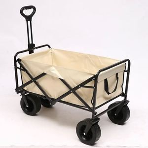 Kereta dorong roda besar portabel, kereta dorong pantai mobil troli dapat dilipat dengan pegangan yang dapat disesuaikan untuk luar ruangan - Product Image 4