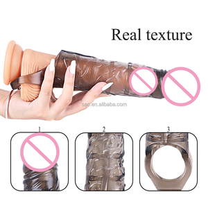 SacKnove Herren dickes Kondom verlängert Tpe Gummi Schwanz Vorhaut Vergrößerung Penis Verlängerung hülsen für männliche Sexspielzeug - Product Image 3