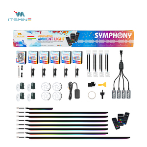 Multi-color Smart Lighting ''CARDI'' K4S <strong>10</strong> in 1 <strong>LED</strong> Ambient Lights for Car Interior <strong>LED</strong> Mood Lighting 12V - Product Image 1