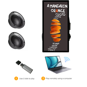 21,5/32-Zoll-Werberucksack DC12V Power Android/Fernbedienung, HD Display Lcd Walking Billboard für Street Marketing - Product Image 2