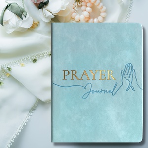 Diseño personalizado y logotipo de 8,5*6,2 pulgadas hilo de coser línea de encuadernación planificador diario oración diaria gratitud diario cuaderno basado en la fe - Product Image 4
