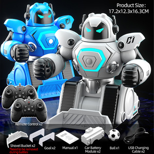 JJRC nuevo R30 juguete de dibujos animados padre-hijo interactivo batalla Robot doble lucha boxeo Control remoto modelo sonido niños Cruz - Product Image 6