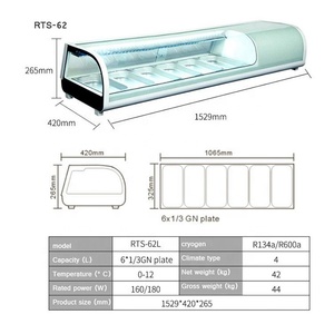 Thiết kế đẹp truy cập hàng đầu lạnh <span class=keywords><strong>Sushi</strong></span> hiển thị <span class=keywords><strong>Showcase</strong></span> - Product Image 3