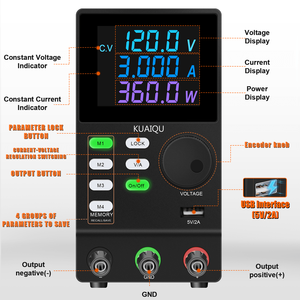 KUAIQU SPPS1203D 120V 3A 360W LCD-Digital anzeige Schalt netzteil Encoder Regelung Spannungs regler Reparatur werkzeuge