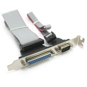 30厘米串行并行组合输入端口DB9M DB25F面板安装电缆 - Product Image 1