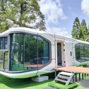 Space-Saving Capsule <strong>House</strong> Tiny Prefab Homes Mobile <strong>Container</strong> <strong>Trailer</strong> Space Capsule <strong>House</strong> <strong>Modular</strong> Prefabricated Pod Cabin Camp